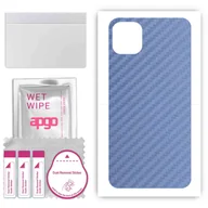 Szkła hartowane na telefon - Folia naklejka skórka strukturalna na TYŁ do Apple iPhone 11 Pro Max - Carbon Granatowy - apgo SKINS - miniaturka - grafika 1