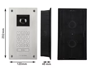 Wideodomofon Vidos X stacja bramowa z szyfratorem S14D (podtynkowa) oraz monitor M11W-X WiFi Android FHD - Wideodomofony - miniaturka - grafika 4