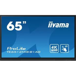 Monitor Interaktywny 65" Iiyama Prolite Te6512Mis-B1Ag Ips Led 4K /Vga Hdmi Usb-C Wifi/ Iiware, Android11, Screensharepro - Monitory reklamowe i wyświetlacze - miniaturka - grafika 1