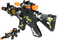 Zabawki militarne - Karabi pistole zabawka efekty świetlne i dźwiękowe na baterie - miniaturka - grafika 1