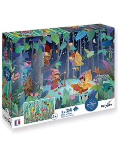 Calypto 48-częściowe puzzle "Elves and fairies" - 3+ - Puzzle - miniaturka - grafika 1