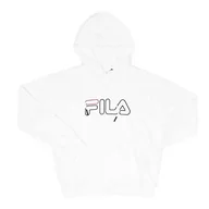 Bluzy damskie - FILA Damska bluza z kapturem Salea, jasna biel, L, Bright White, L - miniaturka - grafika 1