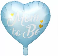Baby shower i roczek - Balon foliowy Mom to Be na Baby Shower niebieski - 35 cm - 1 szt. - miniaturka - grafika 1