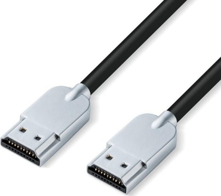 Kabel MicroConnect Microconnect HDMISUPERSLIM2M kabel HDMI 2 m HDMI Typu A Standard Czarny, Metaliczny