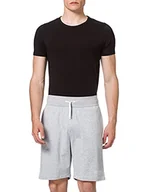 Spodenki damskie - BOSS Męskie Authentic Shorts Loungewear szorty z bawełny z kontrastową taśmą i logo, Medium Grey32, XXL - miniaturka - grafika 1