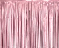 Dekoracje i nakrycia stołu na imprezę - Godan Kurtyna matowa 100 x 200 cm różowa - miniaturka - grafika 1