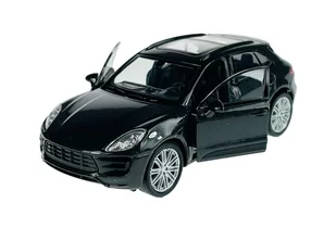 Welly Porsche Macan Turbo Czarny 1:34 Samochód Nowy Metalowy Model - Samochody i pojazdy dla dzieci - miniaturka - grafika 1
