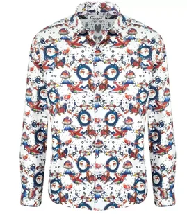 Męska koszula w MIKOŁAJE slim fit dopasowana-41/42 - Koszule męskie - miniaturka - grafika 1