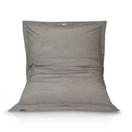 Pufy i podnóżki - Pufa Worek Fotel Xxl Do Siedzenia + Poduszki - Kolor Ciemny Szary - miniaturka - grafika 1