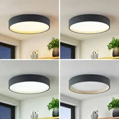 Lampy sufitowe - Lindby Todor lampa sufitowa LED CCT szara 50 cm - miniaturka - grafika 1