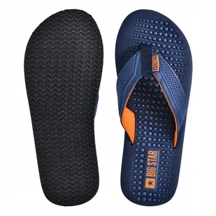 JAPONKI męskie BIG STAR klapki na basen plażowe lekkie wygodne RR174437 42 - Klapki i japonki męskie - miniaturka - grafika 1