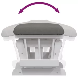 Fotel pływający z podnóżkiem, ciemnoszary, obity tkaniną Lumarko - Fotele - miniaturka - grafika 11