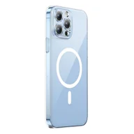 Etui i futerały do telefonów - Baseus Crystal Magnetic Case etui do iPhone 14 Pro cienki pokrowiec MagSafe + szkło przezroczyste - miniaturka - grafika 1