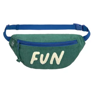 LÄSSIG Dziecięca torba na ramię z regulowanym paskiem/mini Bum Bag Cord Fun Ocean Green, zielony, Dziecięca torba na brzuch - Torebki damskie - miniaturka - grafika 1