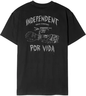 Koszulki męskie - t-shirt męski INDEPENDENT POR VIDA TEE Black - grafika 1