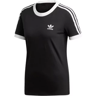 Koszulki i topy damskie - Adidas, Koszulka damska, 3 STR TEE BLACK ED7482, czarny, rozmiar 28 - grafika 1