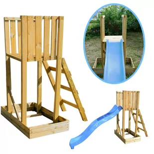 Podstawka do ślizgu wys 120 cm platforma impregnowane - Place zabaw - miniaturka - grafika 1
