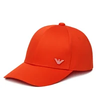 Czapki męskie - Czapka z daszkiem Emporio Armani EX000004 AF12603 U5026 Pomarańczowy - miniaturka - grafika 1