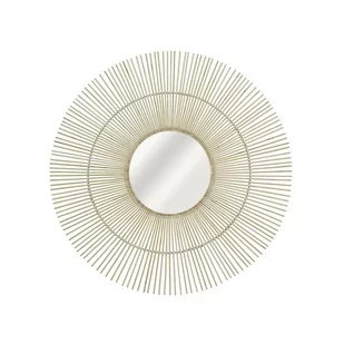 Lustro w bambusowej ramie Bamboo okrągłe śr. 90 cm Inspire - Lustra - miniaturka - grafika 1