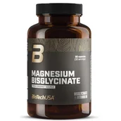 Witaminy i minerały dla sportowców - Magnez BIOTECH Bisglicynian (90 kapsułek) - miniaturka - grafika 1