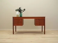 Biurka - Biurko tekowe, duński design, lata 70, produkcja: Dania - miniaturka - grafika 1