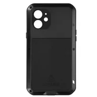Etui i futerały do telefonów - Etui Do Iphone 12 Shockproof 3M Integral Powerful Love Mei Czarne - miniaturka - grafika 1
