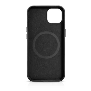 iCarer Oil Wax Premium Leather Case skórzane etui iPhone 14 magnetyczne z MagSafe czarny (WMI14220701-BK) - Etui i futerały do telefonów - miniaturka - grafika 4