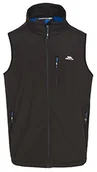 Garnitury - Trespass Męska kamizelka Vassus wiatroszczelna softshell Czarny XS - miniaturka - grafika 1
