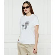 Koszulki i topy damskie - Karl Lagerfeld T-shirt IKON RS DUO Regular Fit - miniaturka - grafika 1