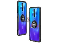 Etui i futerały do telefonów - Etui Alogy Ring Holder Clear Armor do Xiaomi Redmi K30/ Poco X2 czarne - miniaturka - grafika 1