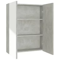 Szafki łazienkowe - vidaXL vidaXL Szafka łazienkowa z lustrem 60x15x75 cm MDF szarość betonu 8720286391549 - miniaturka - grafika 1