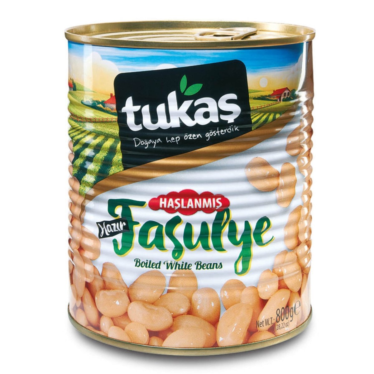Turecka gotowana biała fasola 800g Tukas