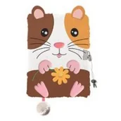 Szkolne artykuły papiernicze - St. Majewski Pamiętnik A5 Włochacz z kłódką 3D My Little Friend Guine Pig 96 kartek - miniaturka - grafika 1