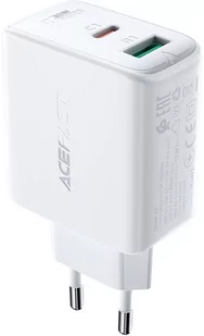 Acefast ładowarka sieciowa USB Typ C / USB 32W, PPS, PD, QC 3.0, AFC, FCP biały (A5 white) A5 white - Ładowarki do telefonów - miniaturka - grafika 1