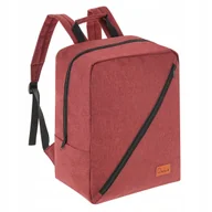 Torebki damskie - PLECAK DO SAMOLOTU BAGAŻ PODRĘCZNY 40X20X25CM 24L BORDOWY TORBA PODRÓŻNA - miniaturka - grafika 1