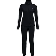 Spodnie damskie - Under Armour Damskie spodnie damskie Ua Tricot Tracksuit, czarne, 1365147, rozmiar XS - miniaturka - grafika 1