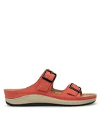 Klapki i japonki damskie - Inblu Klapki PF030100 Czerwony - miniaturka - grafika 1