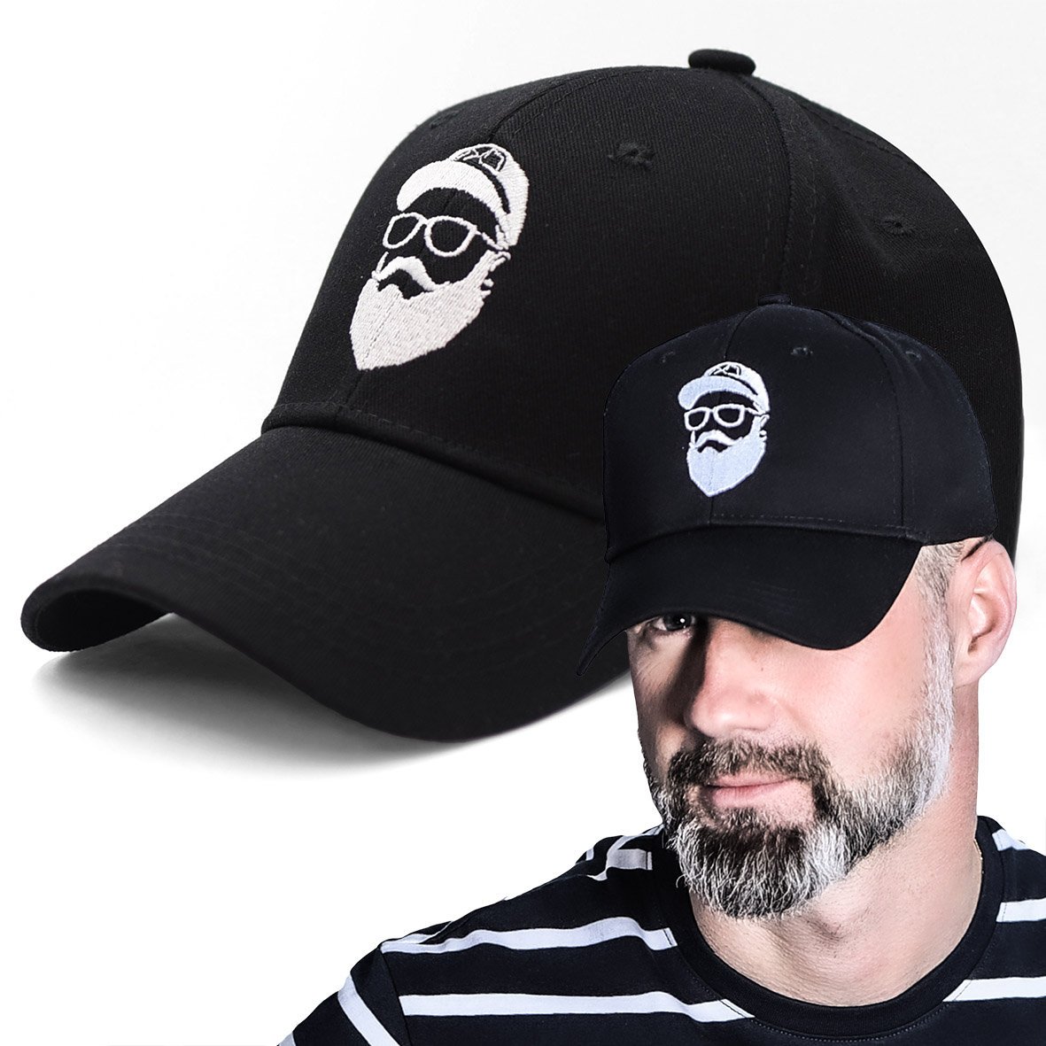 Czapka z daszkiem męska dla BRODACZA BARBER haft