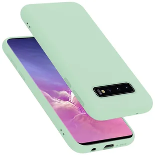 Pokrowiec Do Samsung Galaxy S10 4G Etui w LIQUID JASNO ZIELONY TPU Silikon Case Cover Obudowa Ochronny Cadorabo - Etui i futerały do telefonów - miniaturka - grafika 1