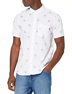 Hurley Hurley Męska koszulka M One&only Paisley Palm S/S szary Sail M CU1067-133 - Koszulki męskie - miniaturka - grafika 1