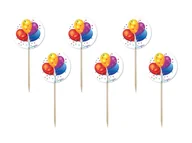 Baby shower i roczek - Congee.pl Pikery na tort Baloniki - 6 szt. PIK-BAL1 - miniaturka - grafika 1