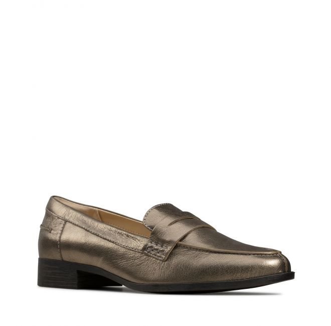 Hamble Loafer [stone metallic leather] - rozmiar 38