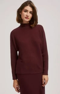 Brązowy sweter damski typu nietoperz z golfem 4205, Kolor brązowy, Rozmiar XS, Moodo - Primodo.com - Swetry damskie - miniaturka - grafika 1