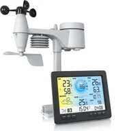 Stacje pogodowe - Stacja pogodowa Brandson z czujnikiem zewnętrznym, profesjonalna bezprzewodowa stacja pogodowa z zewnętrzną stacją pomiarową, dane pogodowe za pośrednictwem aplikacji - miniaturka - grafika 1