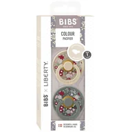 Smoczki uspokajające - BIBS LIBERTY COLOUR ANATOMICAL 2-PACK CHAMOMILE LAWN PINE S Smoczek Anatomiczny kauczuk Hevea - miniaturka - grafika 1