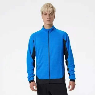 New Balance Bluza TECH TRAVEL JACKET MJ21053SBU - Kurtki i kamizelki sportowe damskie - miniaturka - grafika 1