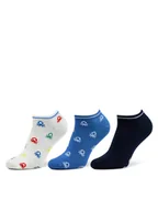 Skarpetki dla dzieci - United Colors Of Benetton Zestaw 3 par niskich skarpet dziecięcych 6AO307032 Kolorowy - miniaturka - grafika 1