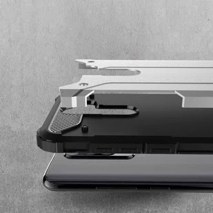 Hybrid Armor pancerne hybrydowe etui pokrowiec Xiaomi Redmi Note 8 Pro srebrny - Etui i futerały do telefonów - miniaturka - grafika 3