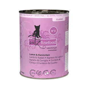 Zestaw Catz Finefood w puszce, 12 x 400 g - Jagnięcina z królikiem - Mokra karma dla kotów - miniaturka - grafika 1