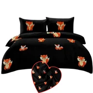 Pościel - Komplet Pościeli Satyna Bawełniana 160X200 3-Części Dwustronna Wzory Jakość - miniaturka - grafika 1